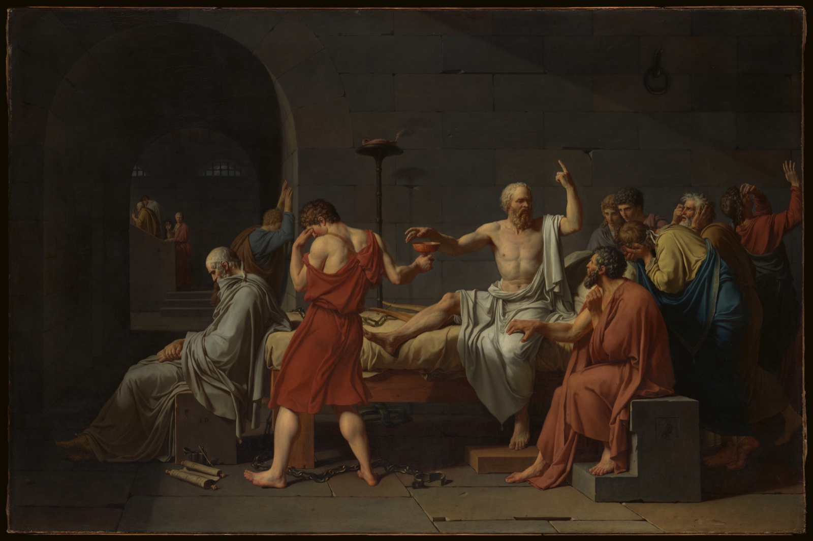 Jacques-Louis David, Śmierć Sokratesa